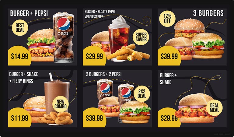 burger offer templates