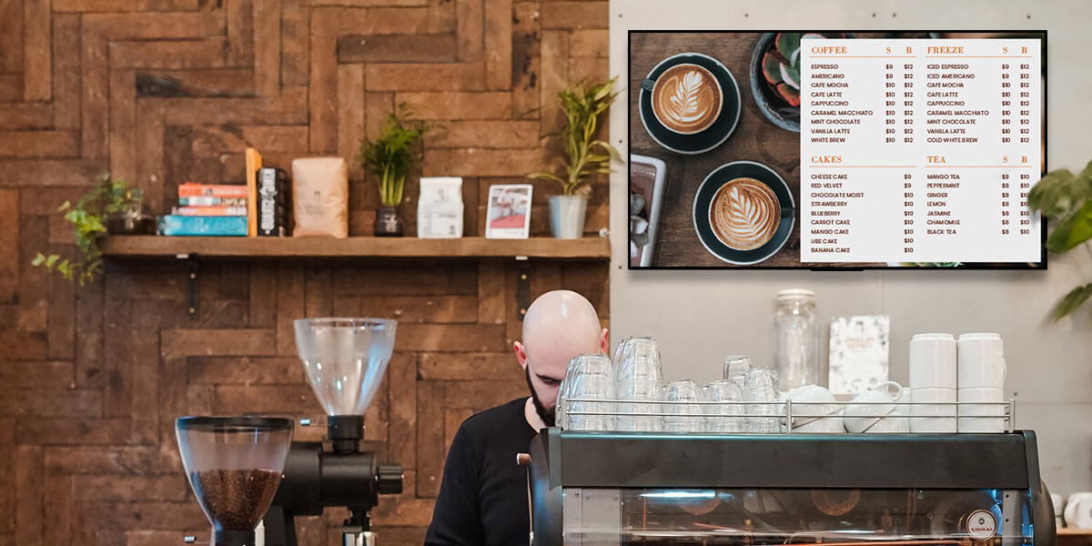 Coffee Shop Digital Signage | Café Menu Boards to Boost Your Sale
