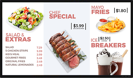 beef special menu template