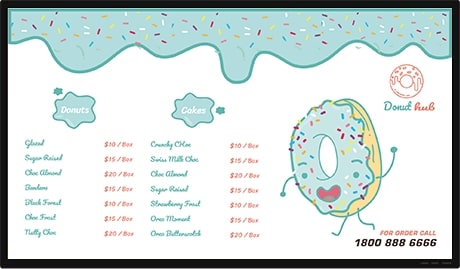 donuts digital signage