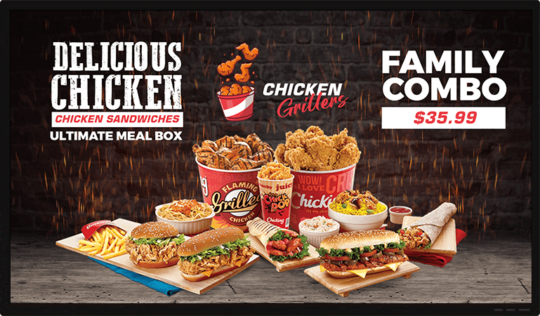 chicken combo display template